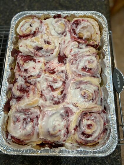 Raspberry Cinnamon Rolls