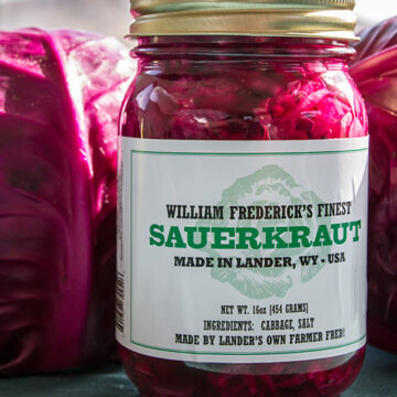 Sauerkraut from Farmer Fred in Lander, Wyoming