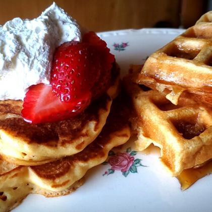pancakes and waffles