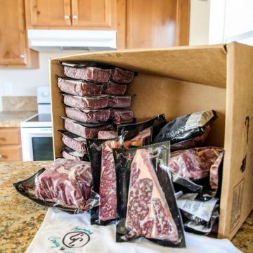 18-pound Steak and Burger Beef Box
