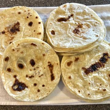 8" Traditional (lard) Tortillas - 12 count