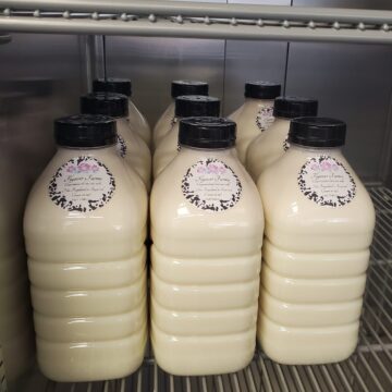Half gallon RAW cow milk