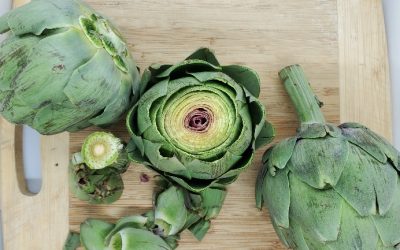 cleaning artichokes